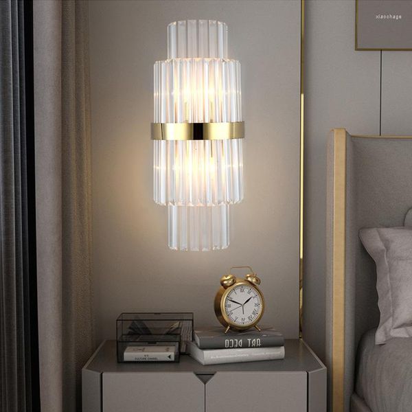 Настенная лампа постмодернистские светодиоды для спальни для спальни прикроватная гостиная коридор для ванной комнаты домашний декор крытый осветительные светильники
