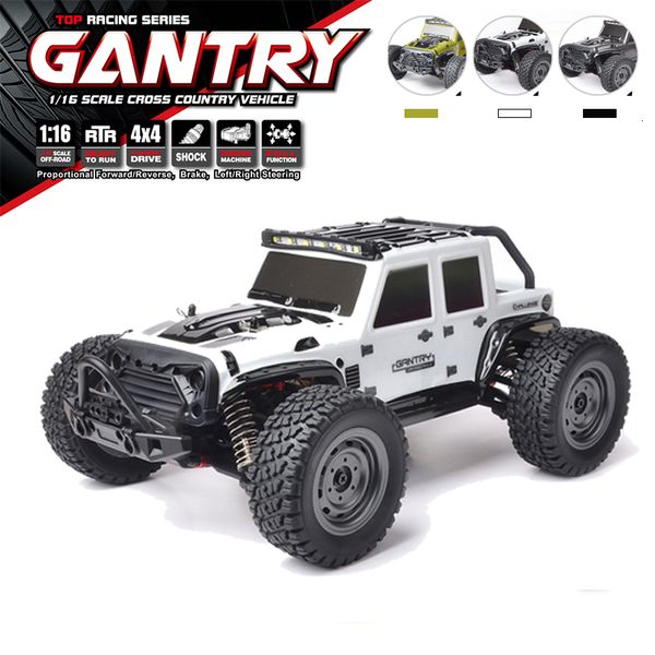 Carro elétrico RC 1 16 Rc 16103 50km h 4x4 Off Road com LED 2 4G Controle remoto à prova d'água para adultos e crianças 230728