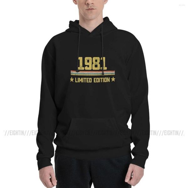 Felpe con cappuccio da uomo Idee per regali per il 40 ° compleanno nel 1981 Felpe di alta qualità Uomo Donna40 anni Pullover autunnali oversize