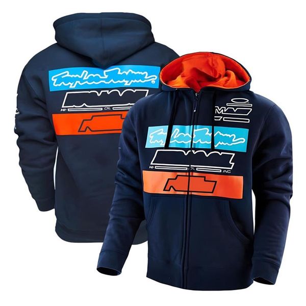 Motorrad-Sportpullover Freizeit-Motorrad-Kapuzenpulloverjacke Herren-Team-Reißverschlusspullover kann individuell angepasst werden275Z