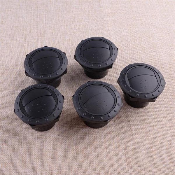 Parti 5Pcs ABS Nero AC Condizionatore d'aria Prese d'aria Universal Fit per auto RV Yacht Marine Accessori per barche226S