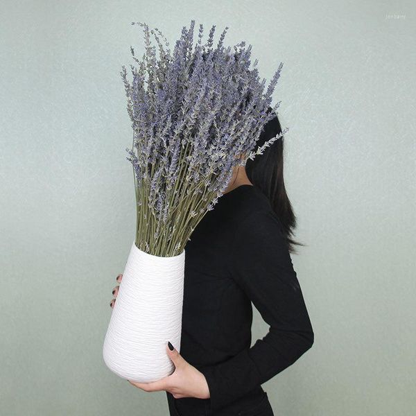 Декоративные цветы Provence Natural Lavender Flower Drired Romantic Ummortal Dry Bouquet Свадебное свадеб Arrange Party Home Decor