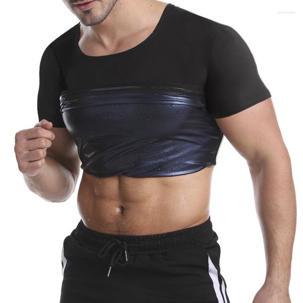 Erkekler Vücut Shapers Erkekler Sauna Ter yelek Wight Kayıp için Tişörtü Isı Tatma Tank Tops Egzersiz Suit Ağır Bel Eğitmeni Shaper Zayıflama