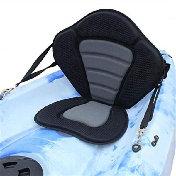 Dicke, einstellbare gepolsterte Ozean Kajak Sitz Kanu-Rückenlehne Kissen Fischerboot Sit-on-Top Kayak Accessoires Handy297m