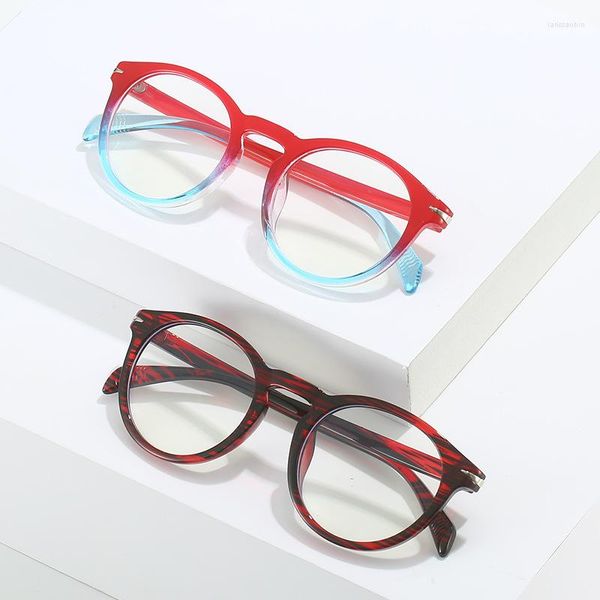 Óculos de sol 2023 Óculos coloridos da moda Anti-azul óculos de prescrição óptica de prescrição Óptica Frame UNISSISEX Moda vintage redonda óculos redondos