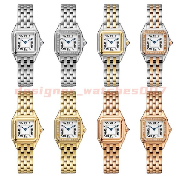 2023 Designeruhr Damenuhren Herren und Damen Quarzuhr Diamant 316 Edelstahl Saphirglas Quadratische Armbanduhr Wasserdicht Wasserdicht Geschenke