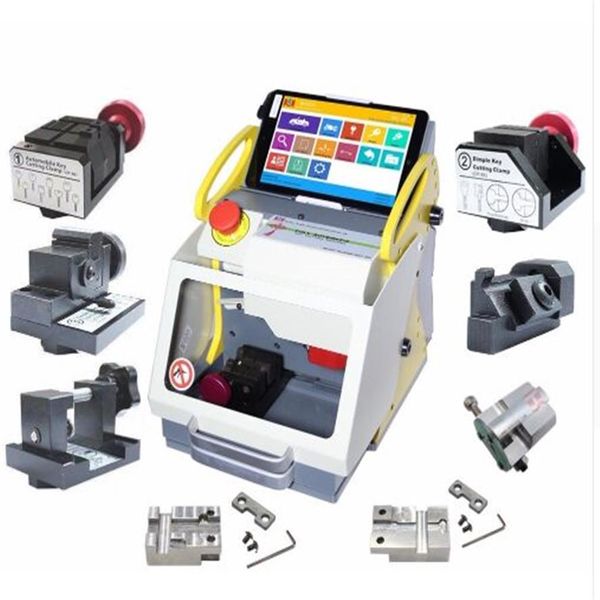 DHL Full Automatic SEC-E9 Key Cutting Machine Programmatore chiave automatico per tutte le auto SEC-E9 Key Cutting Machine Silca Machine204v