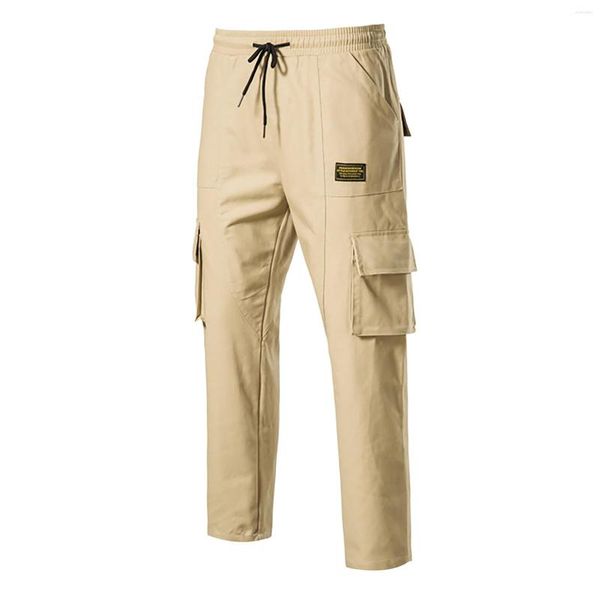 Мужские брюки мужской грузовой бренд одежда прямой подход мужчина осенние деловые растягивающие талию мешковатые брюки панталоны Hombre