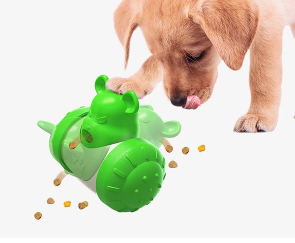 Suprimentos para animais de estimação Balance Car Roly-poly Toy Dispositivo para vazamento de comida Brinquedo de treinamento para cães e gatos