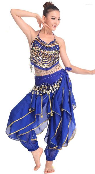 Stage Wear 2023 3 pezzi Set Costume di danza del ventre Abito di Bollywood Set di danza del ventre da donna 3 pezzi