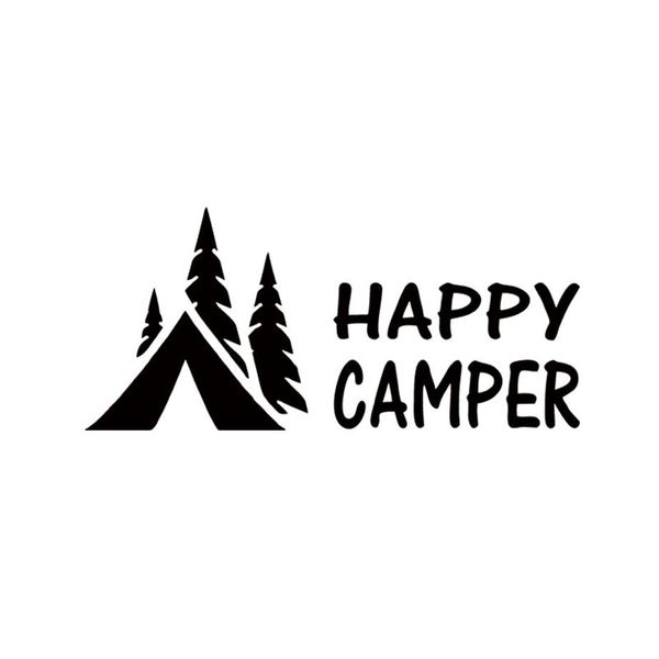 2017 Happy Camper Camping Vinyl Grafik Aufkleber Aufkleber für Auto LKW JDM236D