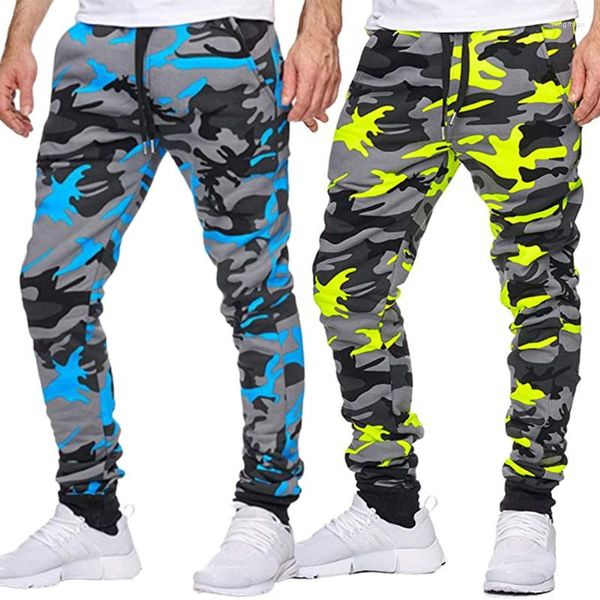 Männer Hosen Mode Camouflage Jogginghose Casual Kordelzug Elastische Taille Lauf Workout Training Taktische Männliche Streetwear