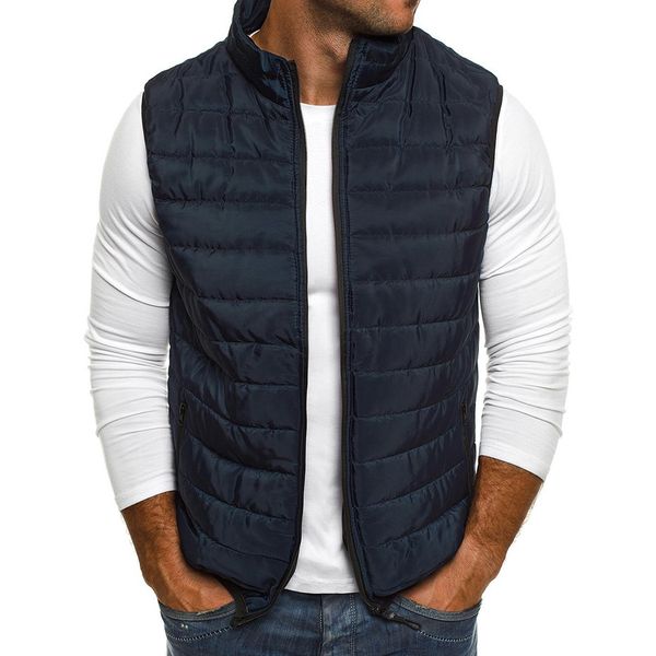 Gilet da uomo Gilet Uomo Giacche autunnali Gilet spessi Uomo Cappotti senza maniche Uomo Gilet imbottito in cotone caldo Gilet da uomo Veste Hommes 230728