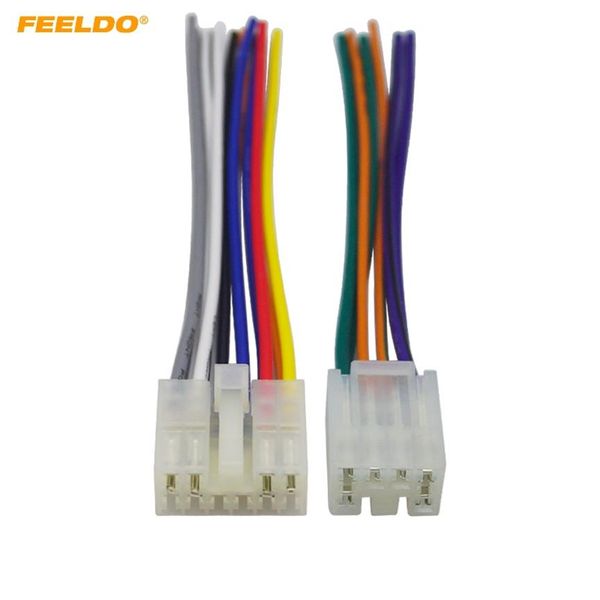 Fiação estéreo de áudio automotivo FEELDO plugue adaptador para Toyota Scion Factory OEM rádio CD DVD estéreo arnês #1816323i