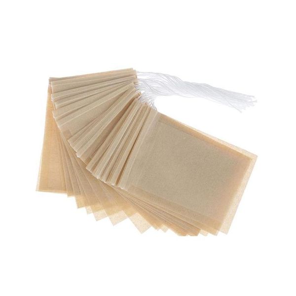 Ferramentas de chá de café 100 pçs/lote Coadores de folhas soltas Infusor de papel não branqueado natural para flores secas Entrega em gota grande Casa Jardim Otawe