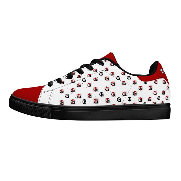 Modello personalizzato Diy Shoes mens womens logo personalizzato rosso e bianco è belle scarpe da ginnastica sportive 36-48