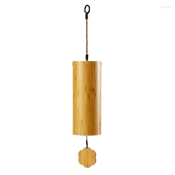 Relógios de mesa Windbell Bambu Wind Chimes Windchime Craft Outdoor Garden Pátio Home Chord Chime