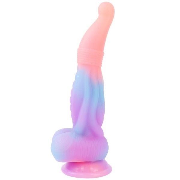 Anal-Spielzeug, leuchtender großer Schwanz, Anal-Spielzeug, Silikon-Oktopus-Tentakel, riesiger Drache-Monster-Dildo, Anal-Sex-Spielzeug für vaginale G-Punkt-Masturbatoren, 230728