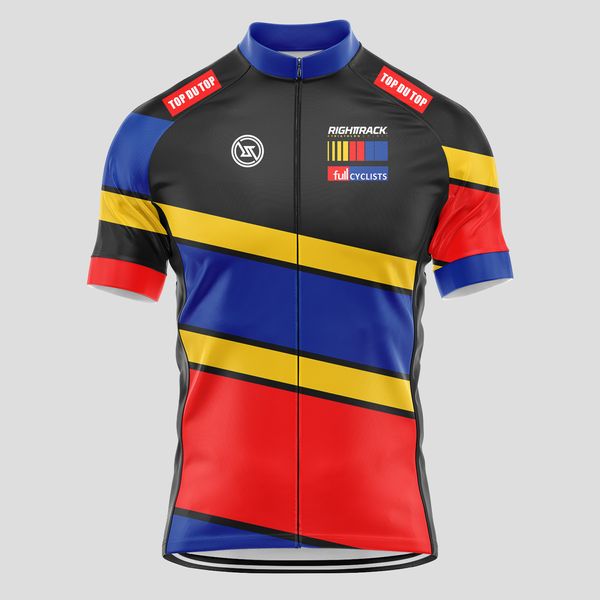 Magliette da ciclismo Top Pro Race Jersey Top Quality Mans Colorful Summer Short Sleeve RightTrack Performance Cycle Abbigliamento 230728