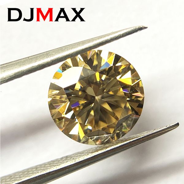 Lose Diamanten DJMAX 0,5– 3 Karat, seltener loser Champagner-Stein, rot, lila, rosa gefärbt, VVS1, grün-blaue Diamanten mit ausgezeichnetem Schliff, 230728
