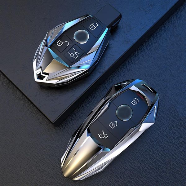 Para Mercedes Benz Classe A B C S R V GL e ML GLA GLC GLE GLK GLS SLC EQC AMG Car Remote Key Cover Case Key Shell Car Styling262A