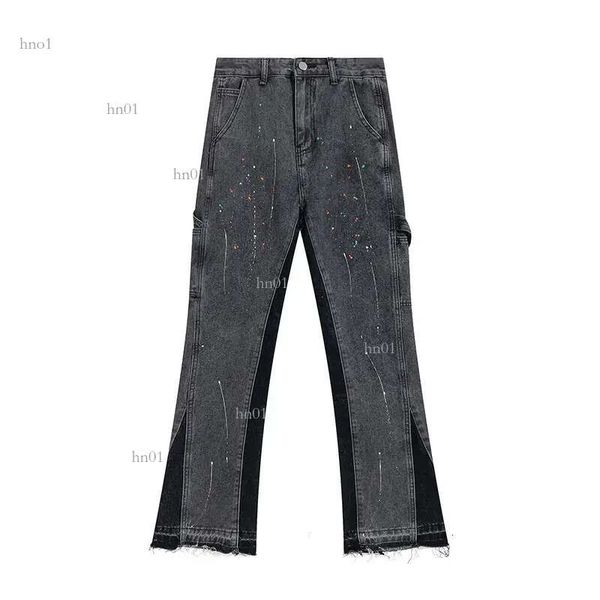 Hotsale Designer Gallery Depts Kot pantolon kadın kadın jean nakış kapitone yırtık trend markası vintage pantole erkek kat ince skinny a4