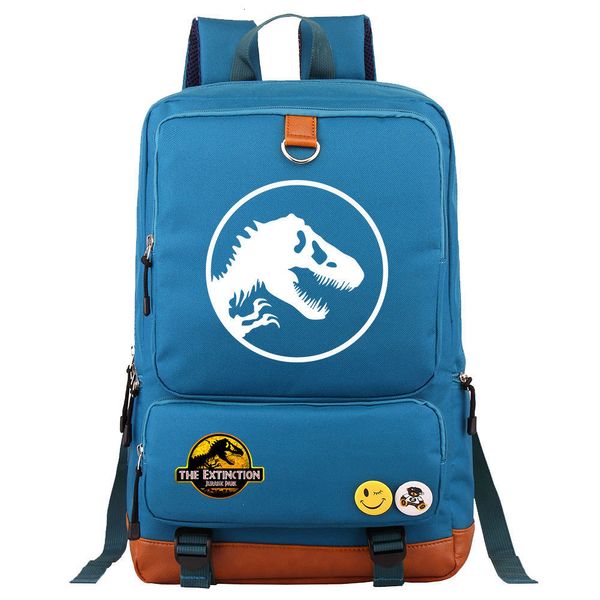 Okul Çantaları Öğrenci Schoolbag Kadın Moda Macera Dinozor Jurassic Park Dünya Sırt Çantası Boy Çakası Kız Kitap Çantası Teen Satchel ABD Anime 230728