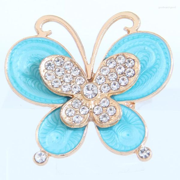 Broches MOZOG Exquisite Butterfly Brooch Badge Alloy Lapel Pins Fashion Jewelry Ultralight Ornaments Daily Clothing Decorations