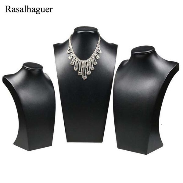 Schmuckständer Top PU Schwarz Mannequin Regal Halskette Anhänger Kette Schmuck Display Ständer Halter Dekorieren Armband Schmuck Rack Show 230728