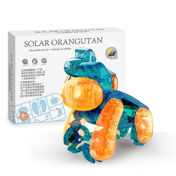 Altri giocattoli Scienza Esperimento fai-da-te Robot solare Giocattolo Costruzione di cani Strumento di apprendimento alimentato Educazione Gadget tecnologici Kit Handson 230728