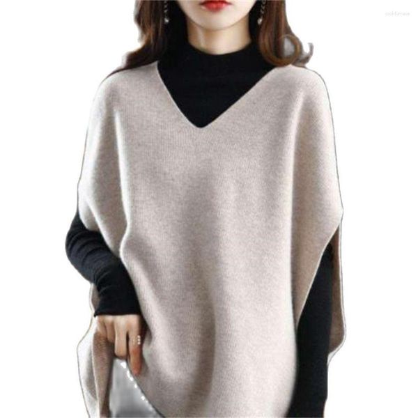 Frauen Pullover Gestrickte Weste Warme Herbst Lose Lange Ärmellose Pullover Dicken Vintage Winter Schwarz Grün Koreanische Stricken Herbst