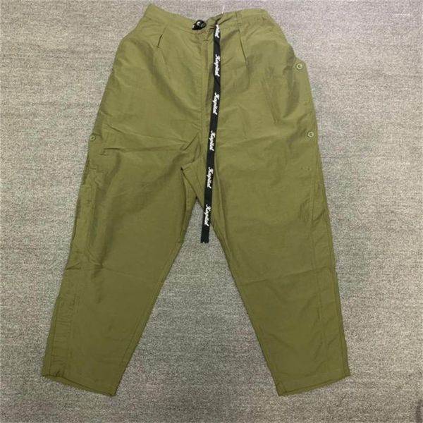 Pantaloni da uomo 2023 Primavera Ripstop Uomo Donna 1: 1 Multi tasche di alta qualità Kapital Pantaloni lunghi con coulisse Cargo