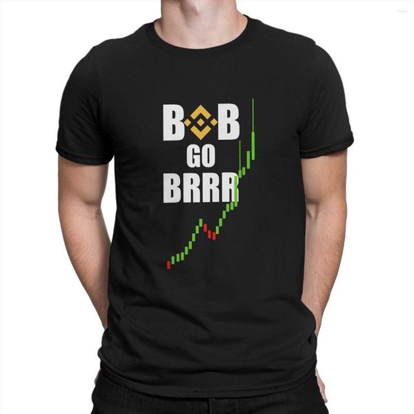 Camisetas Masculinas Crypto To The Moon Men TShirt Binance O Neck Manga Curta Camisa de Poliéster Humor Presentes de Aniversário