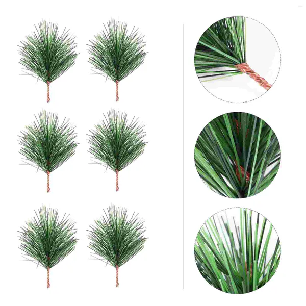 Dekorative Blumen Fake Pine Tree Christmas Crafts Picks Weihnachtszweige Dekor Künstliche Outdoor-Pflanzen