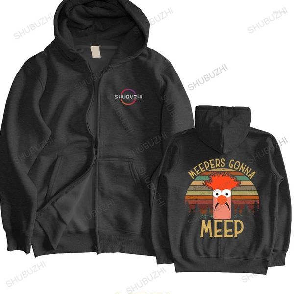 Moletom Masculino Moda Algodão Moletom Com Capuz Moletom Masculino Com Capuz Solto MEEPERS GONNA MEEP Roupas de Marca Many Spring Moletom Com Capuz Jaqueta Quente Tamanho Euro