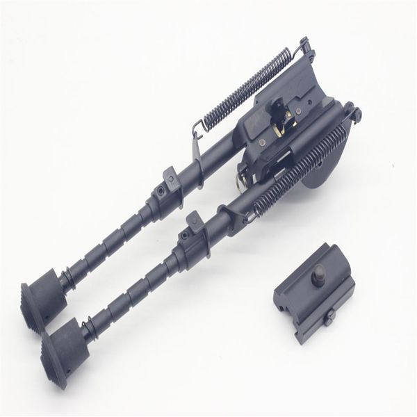 6-9 дюймов Harris Style Tactical Bipod 5 Уровни регулируемая пружина, протягивающая ножки Picatinny Rail Adapter254f