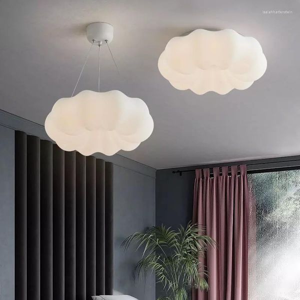Luminárias pendentes modernas criativas lâmpadas de nuvens quarto sala de jantar decoração para casa ac110-220v led pendurado luz luminárias