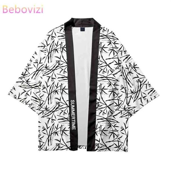 Plus Size 6XL 5XL 4XL Paesaggio Stampa Sciolto Cardigan Giapponese Donna Uomo Harajuku Kimono Cosplay Top Camicetta Yukata Abbigliamento 210238Z