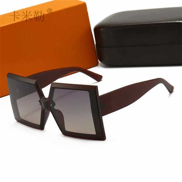 56% скидка оптом солнцезащитных очков Новые женские поляризованные крупные солнцезащитные очки для модных улиц Стрельба 545