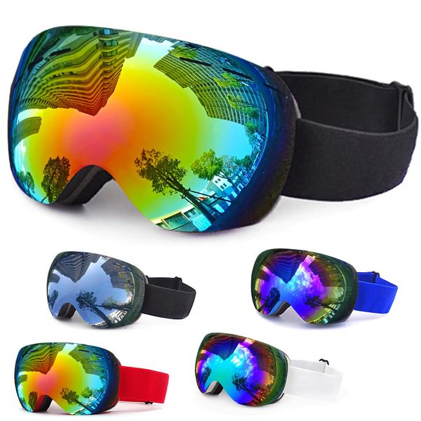 Ski Goggles Winter с корпусом для мужчин, женщин, двойные слои против Fog Uv400 Мотоцикл Сноуборд Snayboing Snow Sports Mask 230729