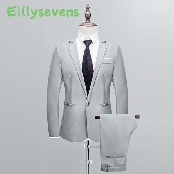 Мужские костюмы Blazers Design Men's Suits тонкий костюм кнопки чистого цветного платья Хозяева Шоу Шатч Панты Формальный костюм для пиджака плюс размер Homme 230728
