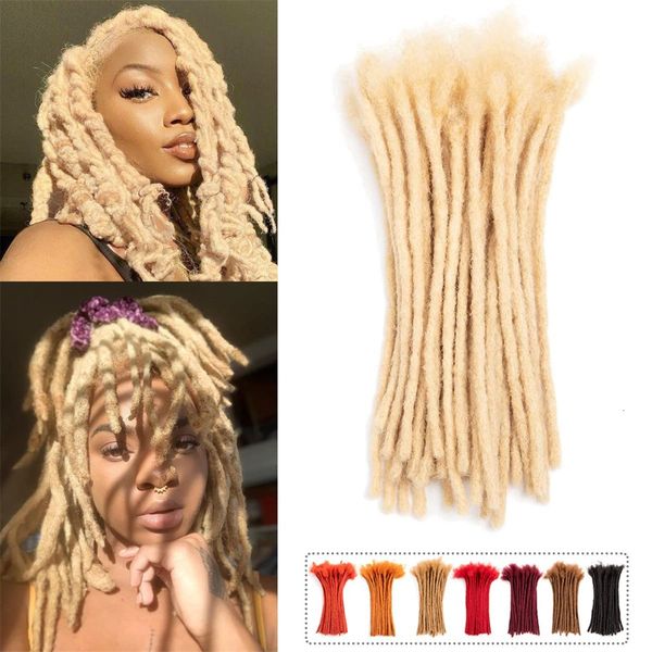 Masse di capelli Dreadlocks Brasiliano 100 Human 613 Blonde Strand Crochet Braid Loc Extension 0 6 cm Kinky Braiding Bundles Commercio all'ingrosso 230728