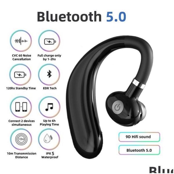 Fones de ouvido Fones de ouvido The Explosive 5.0 Bone-Conduction F88 Business Concept Bluetooth Headset Drop Delivery Electronics Dh58A