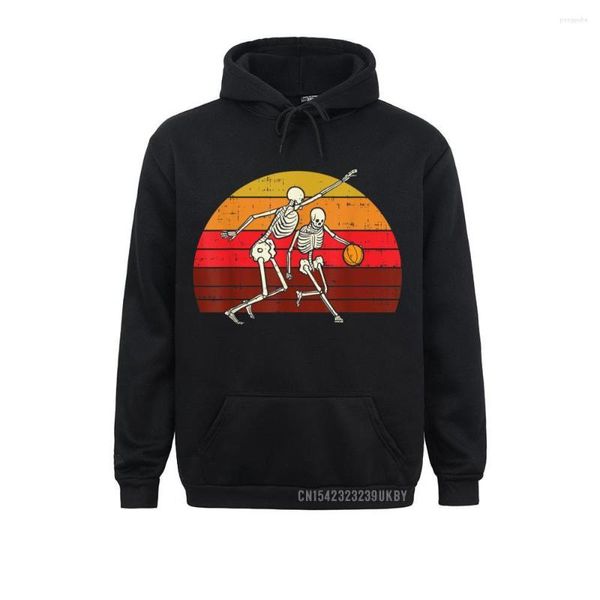 Männer Hoodies 2023 Männer Sweatshirts Langarm Kleidung Skeleton Spielen Basketball Retro Halloween Sport Geschenk Hoody