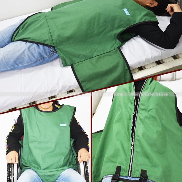 Cinto de segurança para cadeira de rodas modelador de pernas anti-queda colete para cadeira de rodas roupas para pacientes com demência 230729
