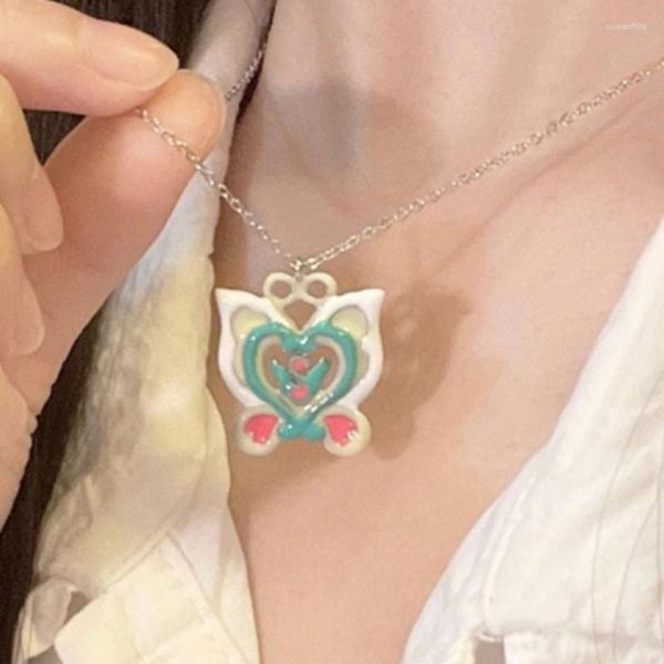Ketten Magic Y2K Schmetterling Anhänger Halskette Balala Little Anime Fairy Halsketten Weiblicher Trend Modeschmuck Party Geschenk