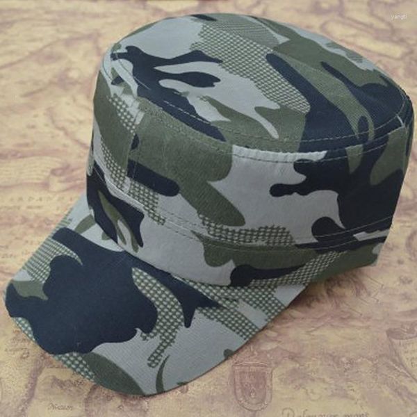 Berretti Camouflage Army Cappelli da baseball Tactical Flat Top Visiera Cappello da sole Regolabile Outdoor Military Training Hunting Cap Protectio