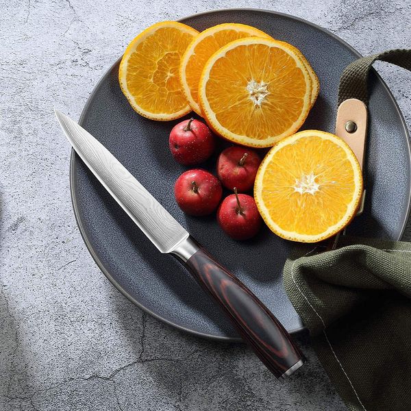 Set di coltelli da cucina, utensile da taglio in acciaio inossidabile, coltello da cucina in stile occidentale, coltello da buccia di frutta, utilità da coltello da cucina