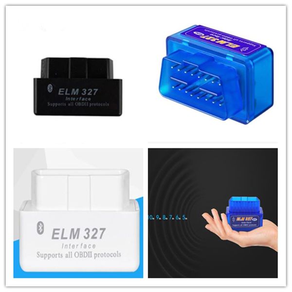 Super Mini ELM327 Bluetooth OBD2 V2 1 Ferramenta de Diagnóstico Scanner de Código Suporte Android E PC ELM 327 BT OBDII237c