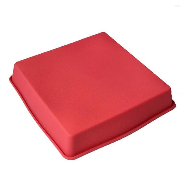 Moldes para Assar Ferramenta para Forma de Bolo Faça Você Mesmo Mousse Molde para Pão Antiaderente Quadrado Silicone Bolos Arroz Crocante Guloseimas e Lasanhas Ferramenta para Bolo